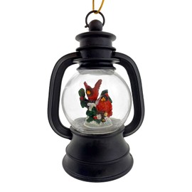 The San Francisco Music Box Company Cardinals Antique Lantern Globe Christmas Ornament