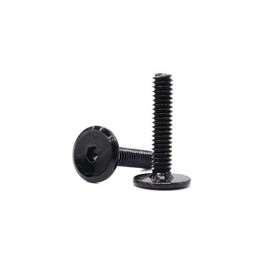 cSeao 1/4"-20 x 1.18 Inches Joint Connector Bolts, 12 Pack, Black, Full Thread