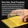 ANSAI Hojas de cinta adhesiva hexagonal precortadas para modelos a