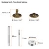 QUARKZMAN 200 Sets Leather Rivets 12 mm x 10 mm