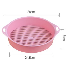 liuer Garden Sieve, 2 Pieces Throw-Through Sieve for Soil, Garden Sieve Floor Sieve Sand Sieve Plastic Garden Stone Sand Soil Seedling Mesh Sieve Garden Sieve Ground Sieve Gardening Tools Garden Tool