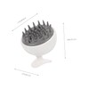 Gatuida 2pcs Compact Scalp Exfoliator Brush Portable Wear-resistant Scalp for
