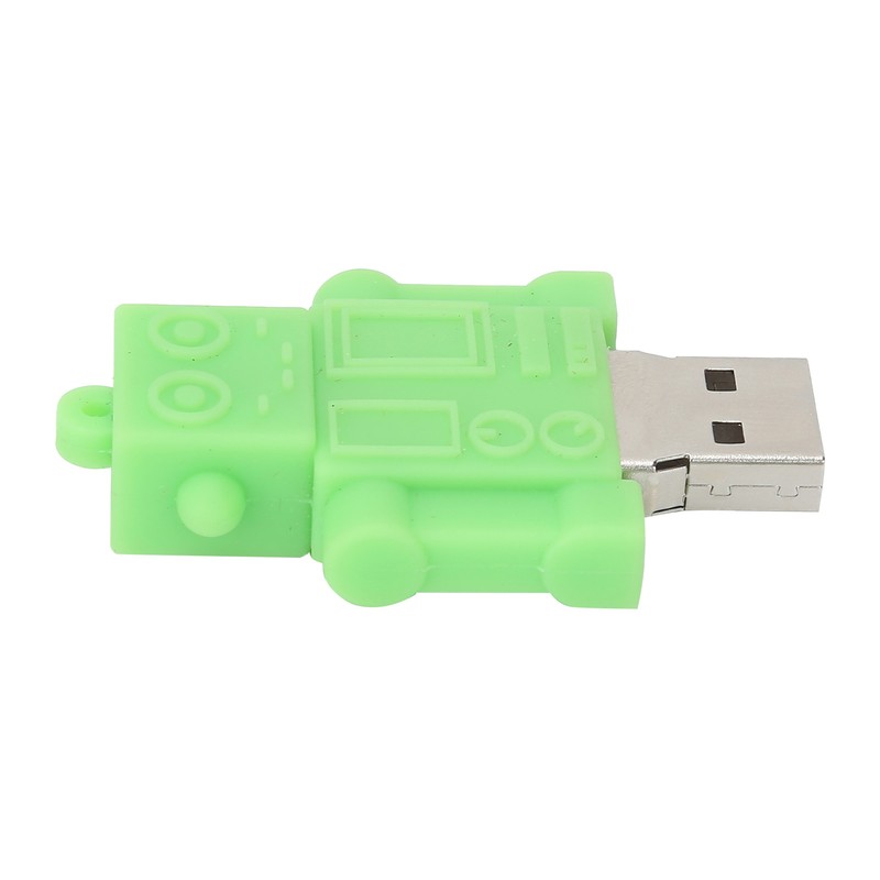 Cartoon U Disk Green Robot Appearance High Speed Bulk Storage