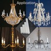 2 3 4 6 Inch White Plastic Candle Cover Sleeves,Chandelier