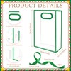 Sel Natural 12 Pcs Clear Gift Bags with Handles 7.1"x10.2"x3.2"