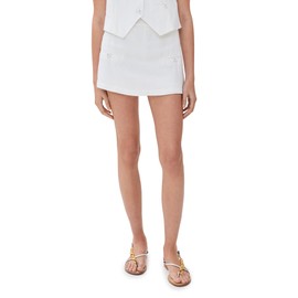 LE BOP Women's Simone Skort, White, 4