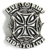 Hot Leathers Live to Ride Pin