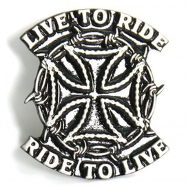 Hot Leathers Live to Ride Pin