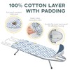 Small Tabletop Ironing Board Foldable, RAINHOL Steel Mesh Portable Iron