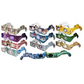 22 Pair - 3D Christmas Glasses - 22 variety pack - 15 styles - Penguin, Nutcracker, Santa, Snowman, Reindeer, Candy Cane, etc. and 2 Christmas/New Years Fireworks Glasses - ready to wear