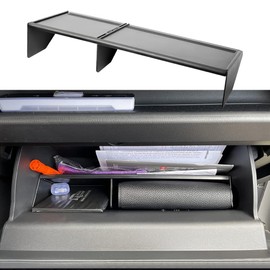 TACORBO Glove Box Organizer Compatible with RAV4 2025 2024 2023 2022 2021 2020 2019 Accessories, Insert Glove Compartment Dividers Black ABS Materials