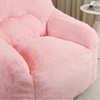 Warmiehomy Bean Bag Chair with Armrests Stuffed High-Density Foam -