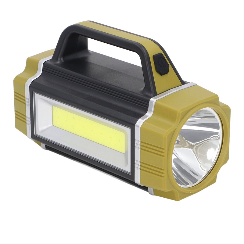 Solar Flashlight Front Side Lighting 6 Gear Super Bright USB