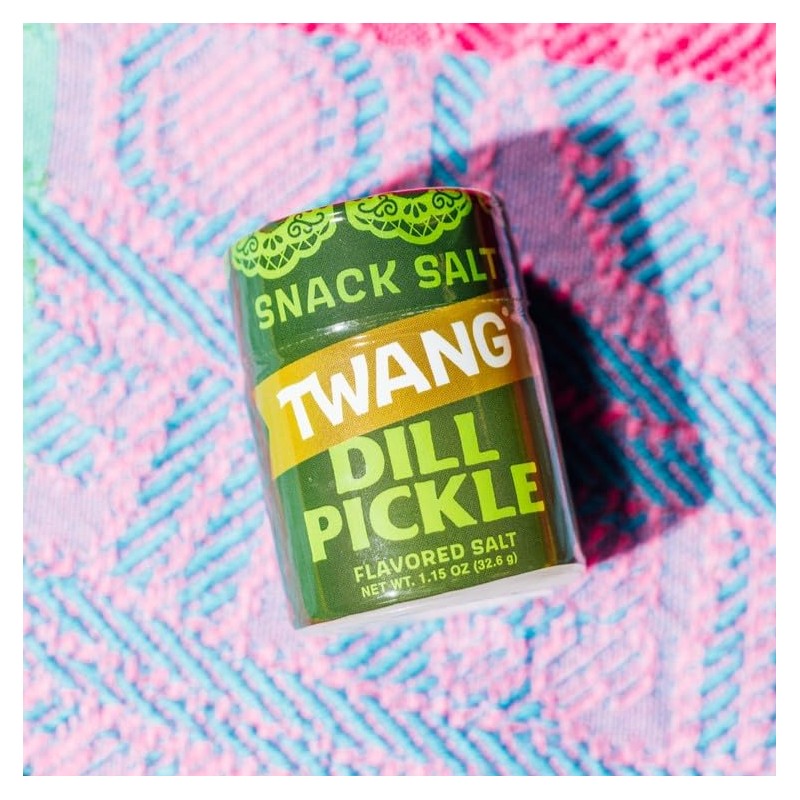 Twangerz Pickle Seasoning Salt Snack Topping, 1.15-Ounce Shaker (Pack of