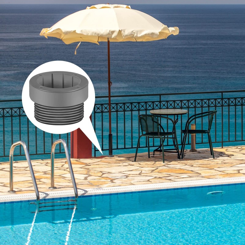 Thyle 2 Pcs Pool Umbrella Stabilizer Adapter Threaded Adapter Sleeves
