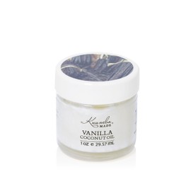 Kuumba Made Botanically Infused Vanilla Coconut Oil, Organic Daily Moisturizer for Skin & Nourishing Hair Mask, 1 Oz