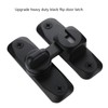 FIREFLYWEB Flip Door Latch Black 180 Degree Heavy Duty Bar