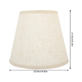 LIFKOME Linen Curtain Fabric Lampshade Replacement E27 Barrel Lampshade Linen Light Shades Natural Fabric Shade for Candelabra Chandelier Table Desk Lamp Linen Cloths