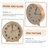 Ipetboom 1Set Decorative Desktop Clock Simple Style Silent Clock Elegant