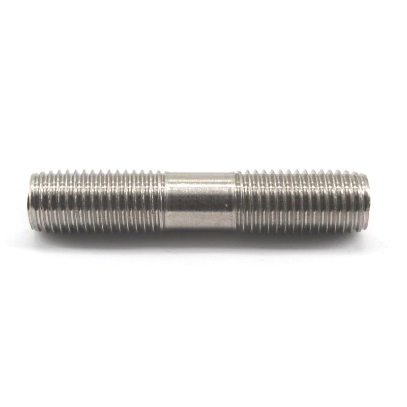 (20 Pieces) M8x80mm Double End Threaded Stud 304 Stainless Steel