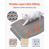 VEVOR Cat Litter Mat, 30 x 24 in, Double-Layer Litter