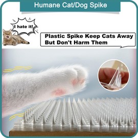 Aocoray 14 Pack Cat Deterrent Outdoor/Indoor Scat Mat, Pet Deterrent Training Mats, Keep Cats/Dogs Away Plastic Mats with Spikes, 23 Sq.ft, 16 x 13 Inches