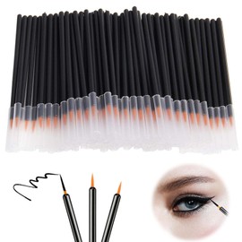 PAVIKE Nail Brush, Extra Fine Disposable Eyeliner Brush, Fine Brush, Set of 50, Multi-functional, Nail Brush, Gradient Brush, Travel, Portable, Use for Drawing, Contouring, Drawing, Tracing, Smearing,
