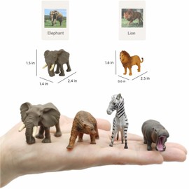 36 Small Animal Figurines Learning & Education Toys, Plastic Realistic Dinosaur Zoo Jungle Safari Sea Ocean Animal Figures, Preschool Learning Activities Matching Game Science Toys
