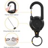 4 pieces lanyard, extendible, durable retractable key ring, retractable key