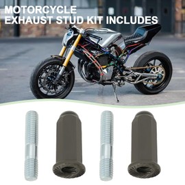 LT Easiyl 2 Sets M6 Exhaust Pipe Bolt Nut Bolt Set GY6 50cc 110cc 125cc 140cc 160cc 200cc for Pit Dirt Bike Quad ATV 4 Wheeler Dune Buggy Engines