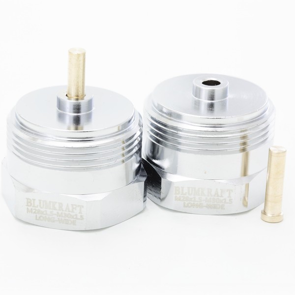 BLUMKRAFT 2 x Metal Radiator Adaptor TA M28 x 1.5
