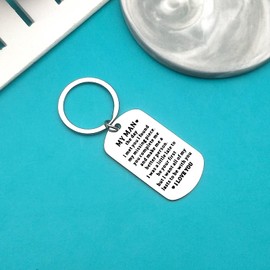 Ximalun Anniversary Keyring Gifts for Boyfriend Fiance Husband Valentines Day Keyring Gifts for Men Christmas Birthday Gifts I Love You Gifts for Him Boyfriend