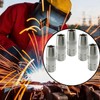 5-Pack KP2742-1-50F MIG Welding Nozzle, 1/2" Thread-On Flush Gas Nozzle,