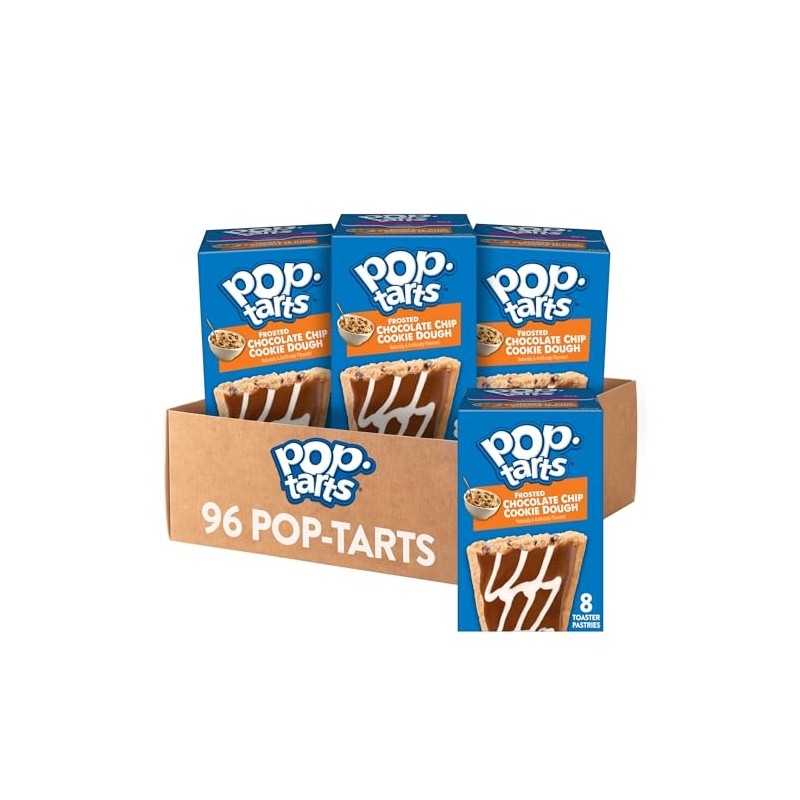 Pop-Tarts Toaster Pastries, Breakfast Foods, Kids Snacks, Frosted Chocolate Chip