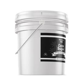 Unpretentious Cane Sugar, 3.5 Gallon Bucket, Bulk Size, Variety of Uses, Sweetener, Food Storage