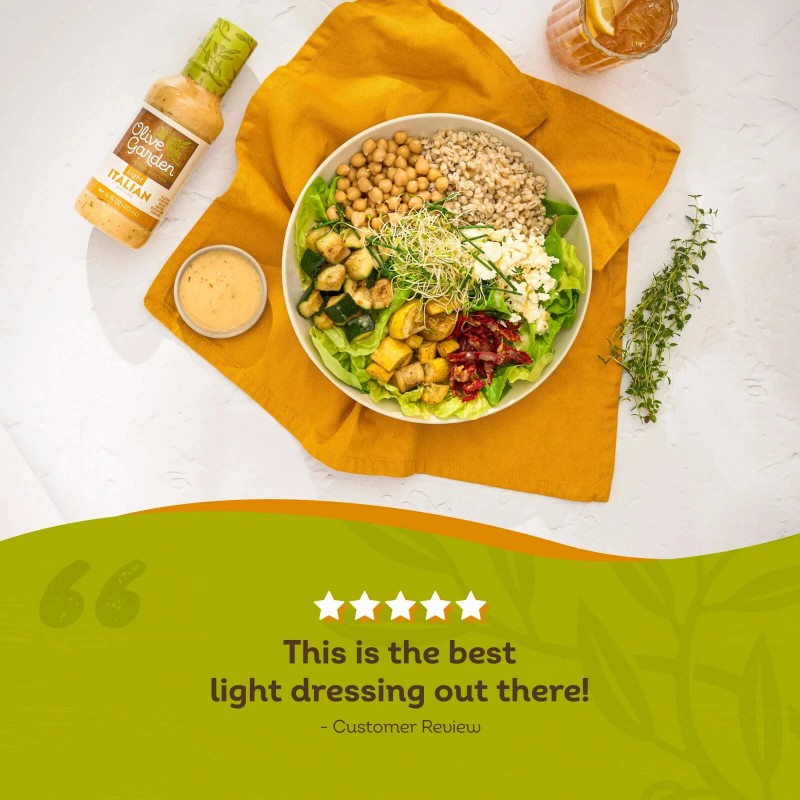 Olive Garden 4-Pack Olive Garden Light Italian Dressing Size 16
