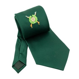 Deitert Shooting Tie Extra Long with Embroidered Emblem, Green