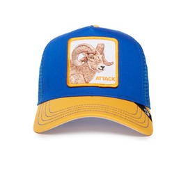 Goorin Bros. Trucker Cap Ram Fan Blue Yellow Size: One Size, blue