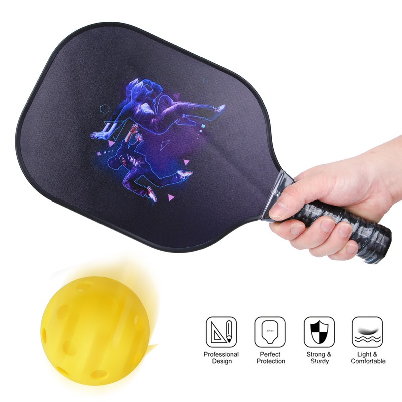 Portable Carbon Fiber Pickleball Paddle Ball Game Training Sport Equipment
