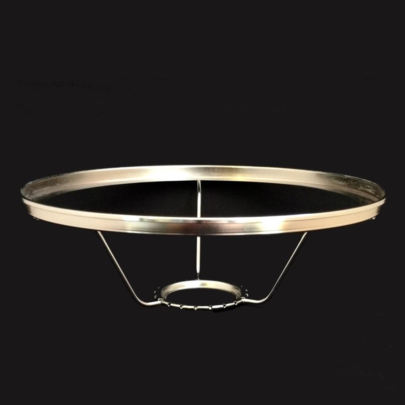 Aladdin Nickel Plated 10" Under Burner Shade Ring for Glass