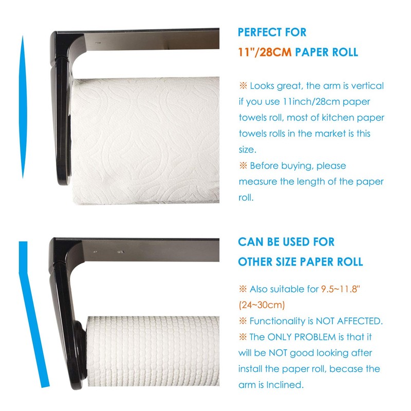 simpletome ONE Hand Tear Paper Towel Holder Under Cabinet Adhesive