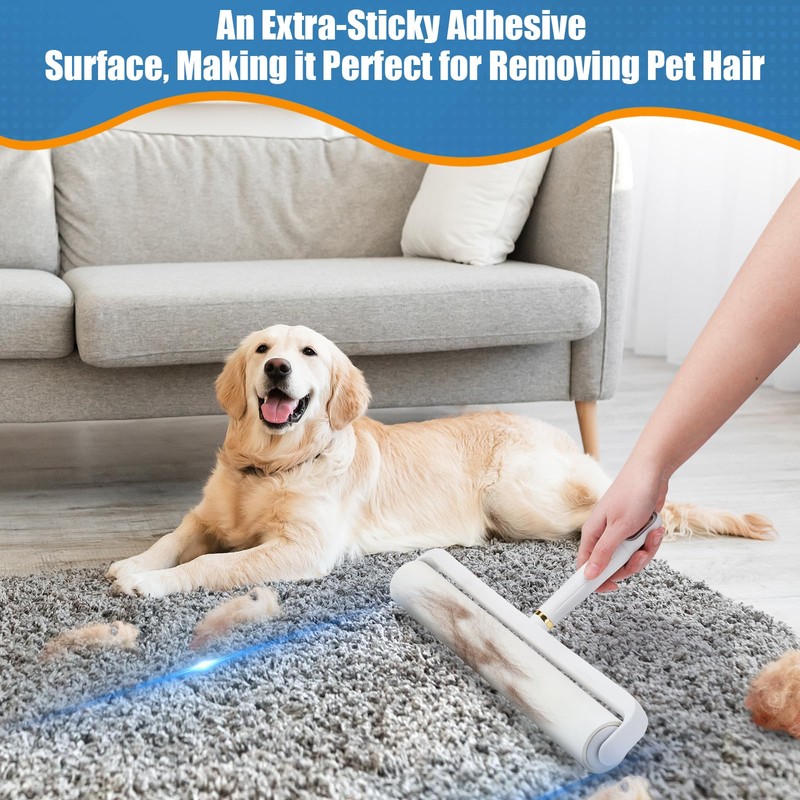 Dymoll 14.17" Large Lint Rollers for Pet Hair Extra Sticky,