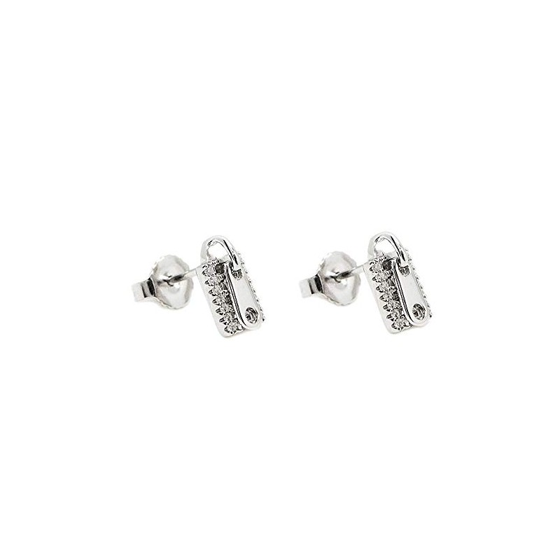 Pendientes Lineargent Plata Ley 925 m Rodiada 9.5 mm Motivo
