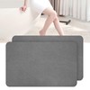 MORANDI Stone Bath Mat 2 Pack, Tub & Bath Diatomaceous