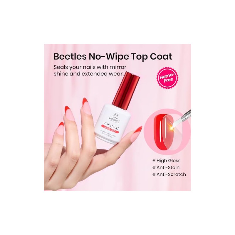 Beetles Base y Capa Superior en Gel sin HEMA, 2