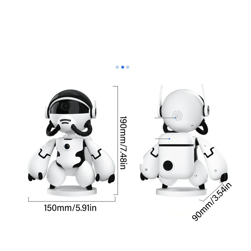 Indoor Security Camera PIR Human Detection 2MP Night Vision Video