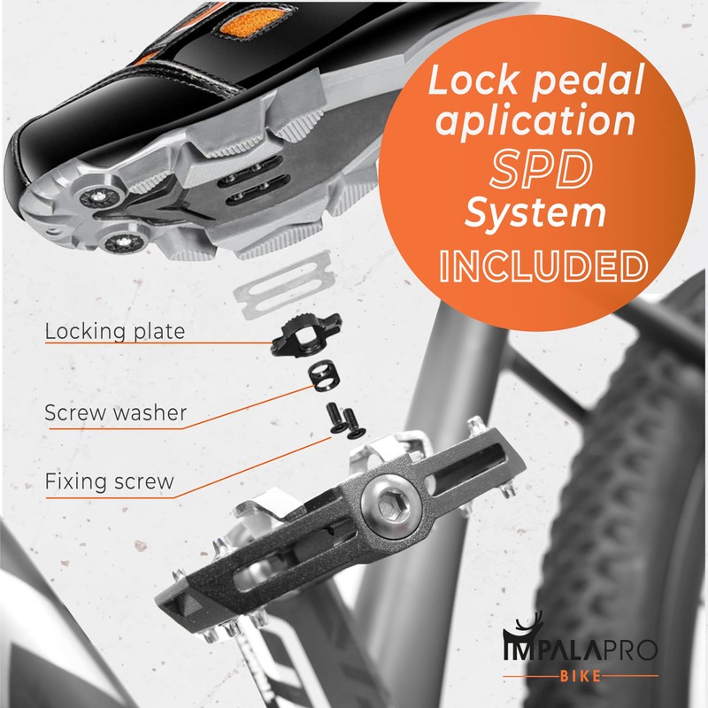 IMPALAPRO - Dual Function Bicycle Flat Pedals and SPD Pedals
