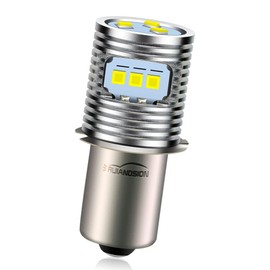 Ruiandsion P13.5S LED Flashlight Bulb Upgrade 18V 19.2V 24V 7-24 Volt P13.5S Base LED Bulbs Replacement for Flashlight Torch Lantern Work Lights,Non-Polarity (Pack of 1)