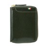 Milagro Round Zipper Tamponato Leather Series, green