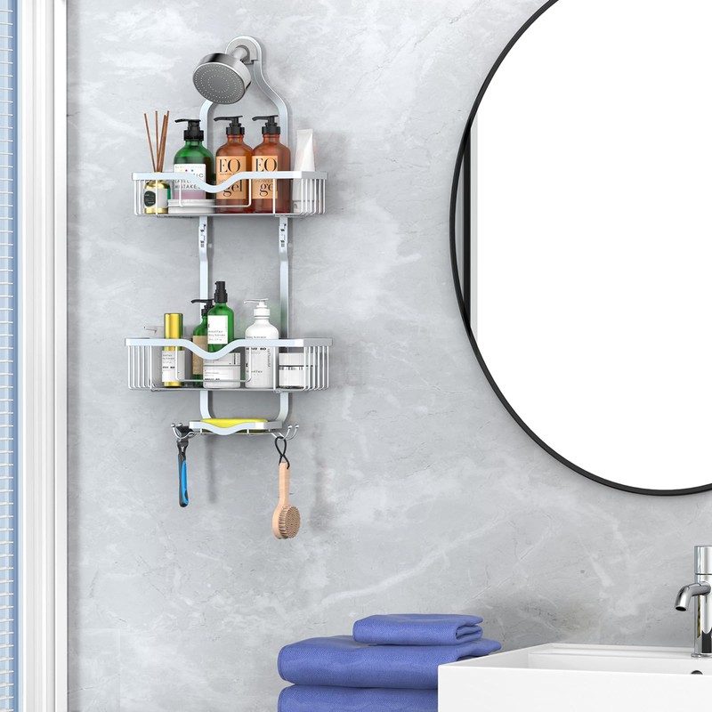 Kadolina Hanging Shower Caddy, Over Head Shower Caddy Shower Organizer